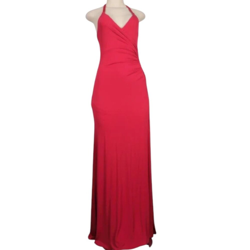 BCBGMAXAZARIA Side-Slit Gown